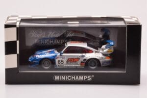 Porsche 911 993 GT2 #65 Roock Racing 24 Hours of Le Mans 1998 Minichamps 1:43 430986765 Metal - imagem 4 de 4