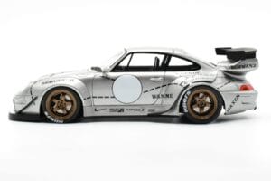 Porsche 911 993 RWB Prata Phantom Asia Edition GT Spirit 1:18 CLDC017 Resina - imagem 3 de 6