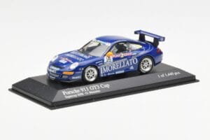Porsche 911 996 GT3 Cup Team Morellato #16 O. Maximin Porsche Supercup 2006 Minichamps 1:43 400066416 Metal - imagem 2 de 4