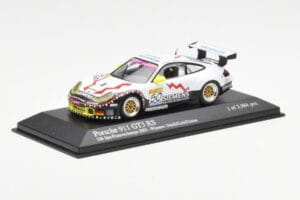 Porsche 911 996 GT3 RS Siemens #50 M. Ortelli / M. Lieb / R. Dumas 24 Hours of Spa 2003 Winners Minichamps 1:43 400036950 Met - imagem 2 de 4