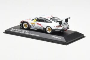 Porsche 911 996 GT3 RS Siemens #50 M. Ortelli / M. Lieb / R. Dumas 24 Hours of Spa 2003 Winners Minichamps 1:43 400036950 Met - imagem 3 de 4