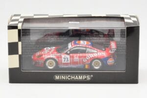 Porsche 911 996 GT3 RSR Gulf #73 Lambert / Lefort / Palttala 1000km Spa 2005 Minichamps 1:43 400056473 Metal - imagem 4 de 4