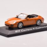 Porsche 911 997 Carrera 4 Cabriolet Laranja Metálico Minichamps 1:43 - image 2 of 4