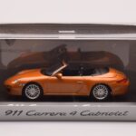 Porsche 911 997 Carrera 4 Cabriolet Laranja Metálico Minichamps 1:43 - image 4 of 4