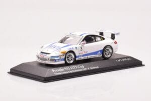 Porsche 911 997 GT3 Cup Porsche Carrera Cup #3 R. Westbrook 2007 Minichamps 1:43 400076483 Metal - imagem 2 de 4