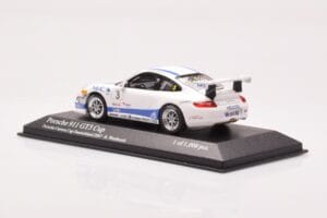 Porsche 911 997 GT3 Cup Porsche Carrera Cup #3 R. Westbrook 2007 Minichamps 1:43 400076483 Metal - imagem 3 de 4