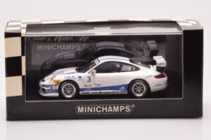 Porsche 911 997 GT3 Cup Porsche Carrera Cup #3 R. Westbrook 2007 Minichamps 1:43 400076483 Metal - imagem 4 de 4