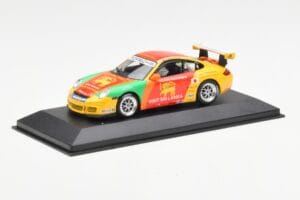 Porsche 911 997 GT3 Cup Visit Sri Lanka #6 D. Malagamuwa Carrera Cup Asia Macau 2007 Minichamps 1:43 400076406 Metal - imagem 2 de 4