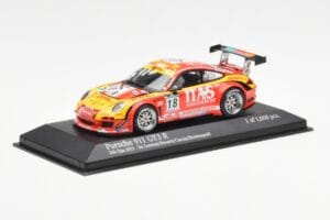 Porsche 911 997 GT3 R ITAS #18 De Lorenzi / Bonetti / Caccia / Bontempelli 24 Hours of Spa 2011 Minichamps 1:43 400118918 Met - imagem 2 de 4