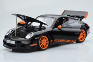 Porsche 911 997 GT3 RS Preto AUTOart 1:18 WAP02112017 Metal - imagem 2 de 8