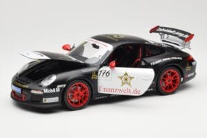 Porsche 911 997 GT3 RS #176 Team Ring Police VLN 2011 Norev 1:18 187570 Metal - imagem 2 de 8