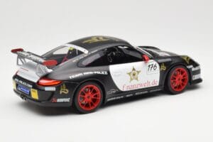 Porsche 911 997 GT3 RS #176 Team Ring Police VLN 2011 Norev 1:18 187570 Metal - imagem 3 de 8