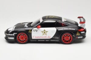 Porsche 911 997 GT3 RS #176 Team Ring Police VLN 2011 Norev 1:18 187570 Metal - imagem 4 de 8