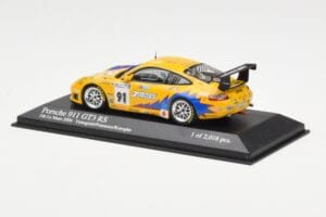 Porsche 911 997 GT3 RS T2M #91 Yamagishi / Fournoux / Konopka 24 Hours of Le Mans 2006 Minichamps 1:43 400066991 Metal - imagem 3 de 4