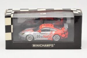 Porsche 911 997 GT3 RSR Flying Lizard #80 S. Neiman / P. Long / J. Van Overbeek 24 Hours of Le Mans 2006 Minichamps 1:43 4000 - imagem 4 de 4