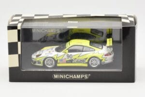 Porsche 911 997 GT3 RSR Krohn Racing #90 J. Bergmeister / T. Jonsson / T. Krohn 24 Hours of Le Mans 2006 Minichamps 1:43 4000 - imagem 4 de 4