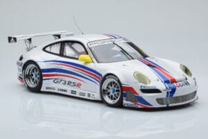 Porsche 911 997 GT3 RSR #1 Presentation Car 2007 AUTOart 1:18 WAP02100618 Metal - imagem 6 de 8