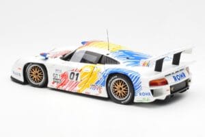 Porsche 911 GT1 #1 A. McNish / R. Sullivan / U. Alzen Rohr Motorsport Daytona 24 Hours 1998 UT Models 1:18 39611 Metal - imagem 5 de 6
