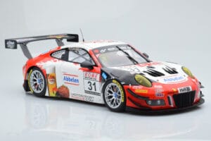 Porsche 911 GT3 R Frikadelli Racing Team #31 M. Arnold / I. Fernandez Winners VLN Round 3 2018 Minichamps 1:18 153186991 Meta - imagem 4 de 6