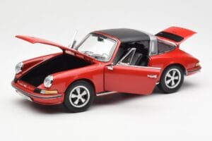 Porsche 911 Targa S Vermelho Schuco 1:18 450036200 Metal - imagem 2 de 9