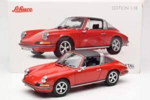 Porsche 911 Targa S Vermelho Schuco 1:18 450036200 Metal - imagem 9 de 9