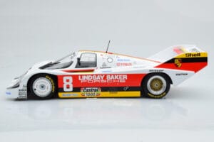 Porsche 956K Lindsay Saker #8 B. Wollek / C. Serra / S. Johansson 1000km Kyalami 1983 Minichamps 1:18 155836698 Metal - imagem 3 de 6