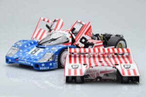 Porsche 956L Spirit of America #8 G. Follmer / J. Morton / K. Miller 24 Hours of Le Mans 1986 Minichamps 1:18 180866508 Metal - imagem 2 de 8