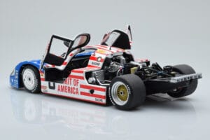 Porsche 956L Spirit of America #8 G. Follmer / J. Morton / K. Miller 24 Hours of Le Mans 1986 Minichamps 1:18 180866508 Metal - imagem 5 de 8
