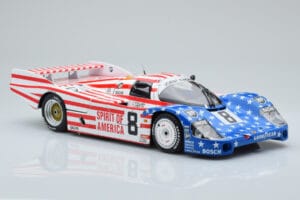 Porsche 956L Spirit of America #8 G. Follmer / J. Morton / K. Miller 24 Hours of Le Mans 1986 Minichamps 1:18 180866508 Metal - imagem 6 de 8