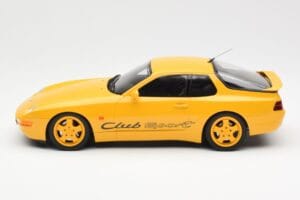 Porsche 968 Clubsport Amarelo GT Spirit 1:18 GT129 Resina - imagem 3 de 6