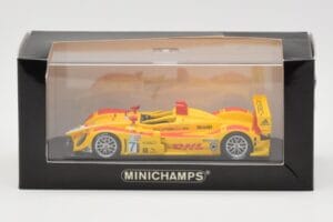 Porsche RS Spyder DHL #7 R. Dumas / T. Bernhard Winner Long Beach GP ALMS 2007 Minichamps 1:43 400076607 Metal - imagem 4 de 4