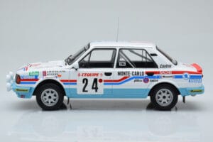 Skoda 130 L Night Version #24 J. Augland Rally Monte Carlo 1987 IXO 1:18 18RMC156 Metal - imagem 3 de 6