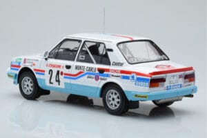 Skoda 130 L Night Version #24 J. Augland Rally Monte Carlo 1987 IXO 1:18 18RMC156 Metal - imagem 5 de 6