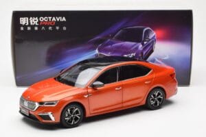 Skoda Octavia Pro Laranja FAW 1:18 ZMR000006ORA Metal - imagem 8 de 8
