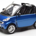 Smart Fortwo 451 Cabrio Azul & Preto Minichamps 1:18 - image 2 of 8