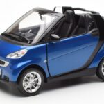Smart Fortwo 451 Cabrio Azul & Preto Minichamps 1:18