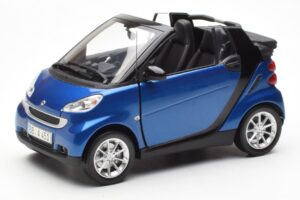 Smart Fortwo 451 Cabrio Azul & Preto Minichamps 1:18