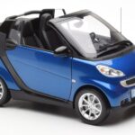 Smart Fortwo 451 Cabrio Azul & Preto Minichamps 1:18 - image 6 of 8