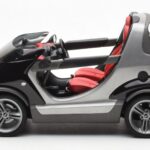 Smart Fortwo Crossblade Cabriolet Prateado Preto Kyosho 1:18 - image 3 of 6