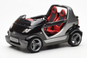 Smart Fortwo Crossblade Cabriolet Prateado Preto Kyosho 1:18