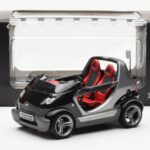 Smart Fortwo Crossblade Cabriolet Prateado Preto Kyosho 1:18 - image 6 of 6