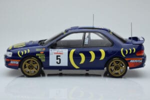 Subaru Impreza 555 #5 C. Sainz / L. Moya Tour de Corse 1995 IXO 1:18 18RMC063A Metal - imagem 3 de 6