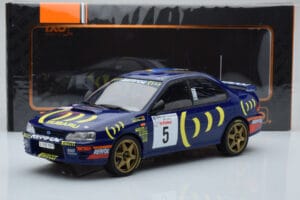 Subaru Impreza 555 #5 C. Sainz / L. Moya Tour de Corse 1995 IXO 1:18 18RMC063A Metal - imagem 6 de 6