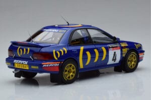 Subaru Impreza #4 C. McRae / D. Ringer Winner RAC Rally 1994 Kyosho 1:18 08962A Metal - imagem 3 de 9