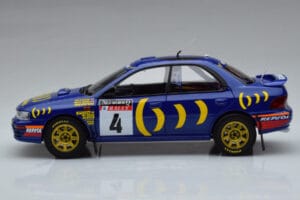 Subaru Impreza #4 C. McRae / D. Ringer Winner RAC Rally 1994 Kyosho 1:18 08962A Metal - imagem 4 de 9