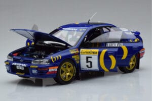 Subaru Impreza #5 C. Sainz / L. Moya 2nd Place Rally Monte Carlo 1995 Kyosho 1:18 08962B Metal - imagem 2 de 9