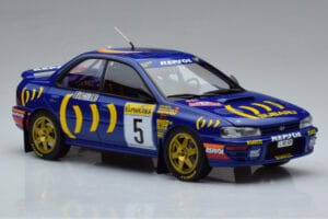 Subaru Impreza #5 C. Sainz / L. Moya 2nd Place Rally Monte Carlo 1995 Kyosho 1:18 08962B Metal - imagem 5 de 9