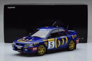 Subaru Impreza #5 C. Sainz / L. Moya 2nd Place Rally Monte Carlo 1995 Kyosho 1:18 08962B Metal - imagem 9 de 9