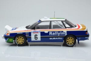 Subaru Legacy RS Night Version #6 M. Alen / I. Kivimaki RAC Rally 1991 IXO 1:18 18RMC080A Metal - imagem 3 de 6