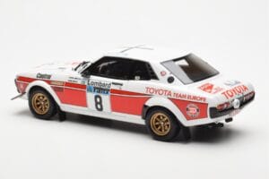 Toyota Celica 2000 GT RA21 #8 H. Mikkola / A. Hertz Lombard RAC Rally 1977 Otto 1:18 OT1044 Resina - imagem 5 de 6